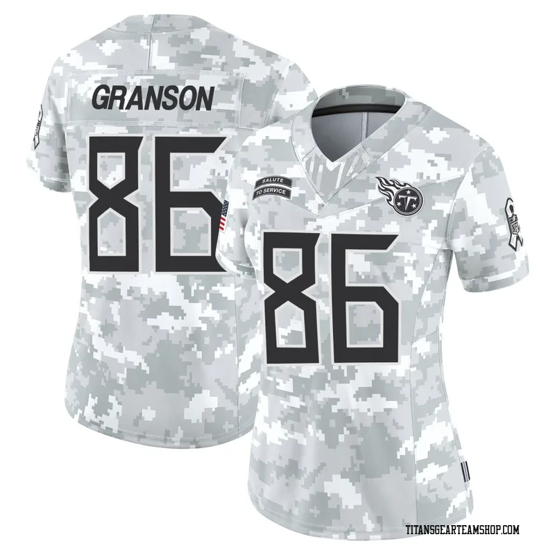 Women's Kylen Granson Tennessee Titans Nike Limited 2024 Salute to Service Jersey - Arctic Camo