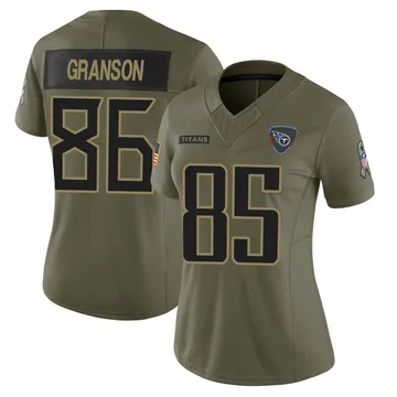 Women's Kylen Granson Tennessee Titans Nike Limited 2025 Salute to Service Jersey - Olive