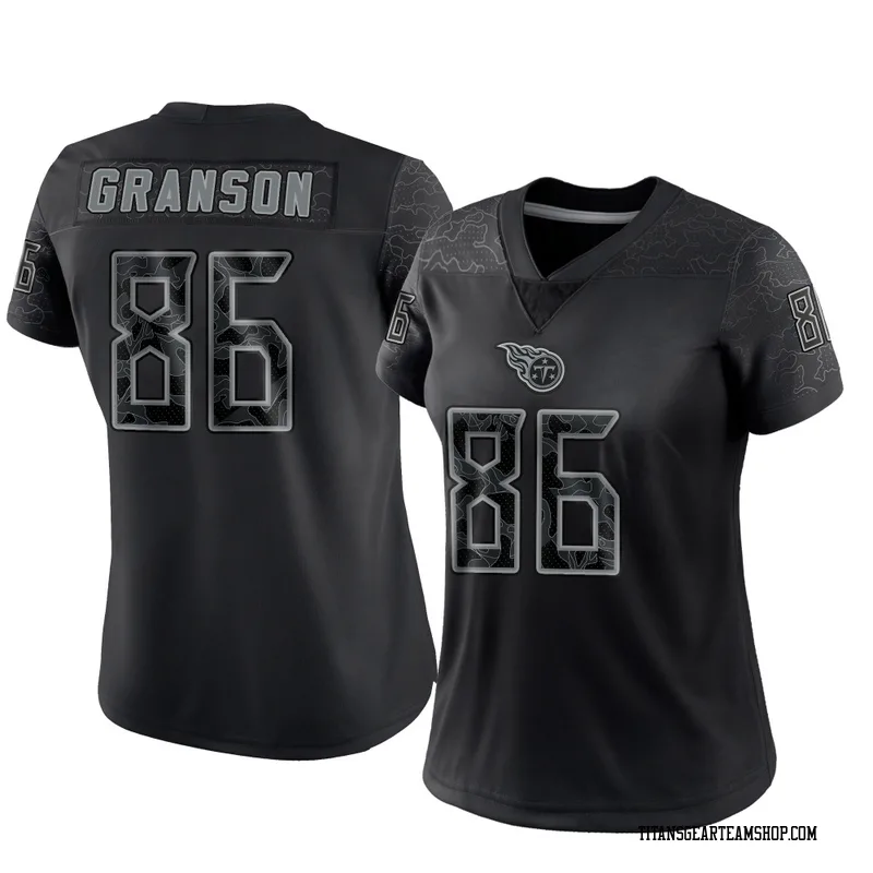 Women's Kylen Granson Tennessee Titans Nike Limited Reflective Jersey - Black