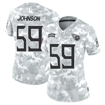Women's Kyron Johnson Tennessee Titans Nike Limited 2024 Salute to Service Jersey - Arctic Camo