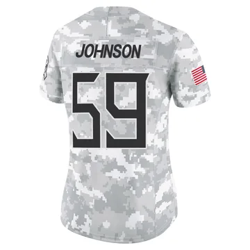 Women's Kyron Johnson Tennessee Titans Nike Limited 2024 Salute to Service Jersey - Arctic Camo