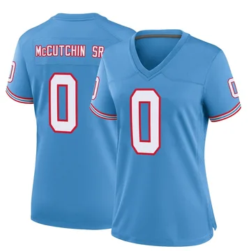 Women's Latrell McCutchin Sr. Tennessee Titans Nike Game Oilers Throwback Alternate Jersey - Light Blue