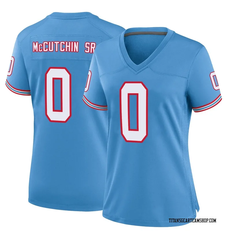 Women's Latrell McCutchin Sr. Tennessee Titans Nike Game Oilers Throwback Alternate Jersey - Light Blue