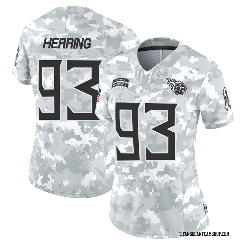 Women's Malik Herring Tennessee Titans Nike Limited 2024 Salute to Service Jersey - Arctic Camo