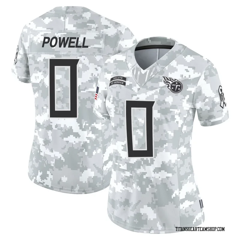 Women's Mani Powell Tennessee Titans Nike Limited 2024 Salute to Service Jersey - Arctic Camo