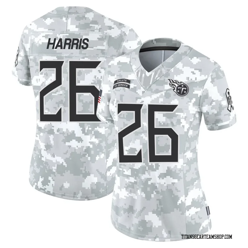 Women's Marcus Harris Tennessee Titans Nike Limited 2024 Salute to Service Jersey - Arctic Camo