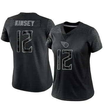 Women's Mason Kinsey Tennessee Titans Nike Limited Reflective Jersey - Black