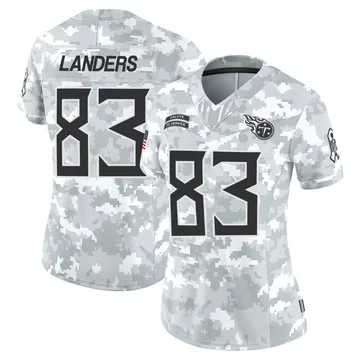 Women's Matt Landers Tennessee Titans Nike Limited 2024 Salute to Service Jersey - Arctic Camo