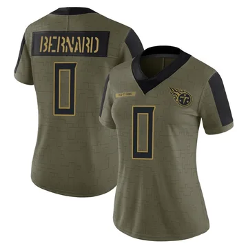 Women's Micah Bernard Tennessee Titans Nike Limited 2021 Salute To Service Jersey - Olive