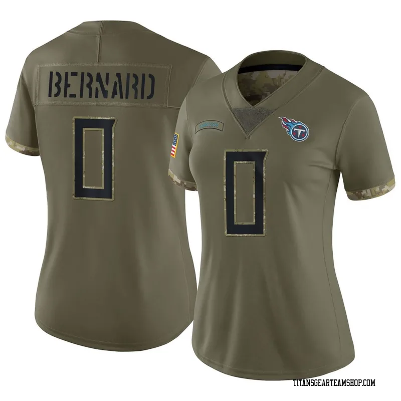 Women's Micah Bernard Tennessee Titans Nike Limited 2022 Salute To Service Jersey - Olive