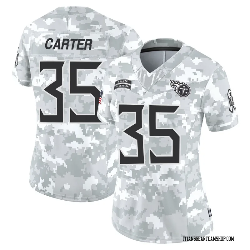 Women's Michael Carter Tennessee Titans Nike Limited 2024 Salute to Service Jersey - Arctic Camo