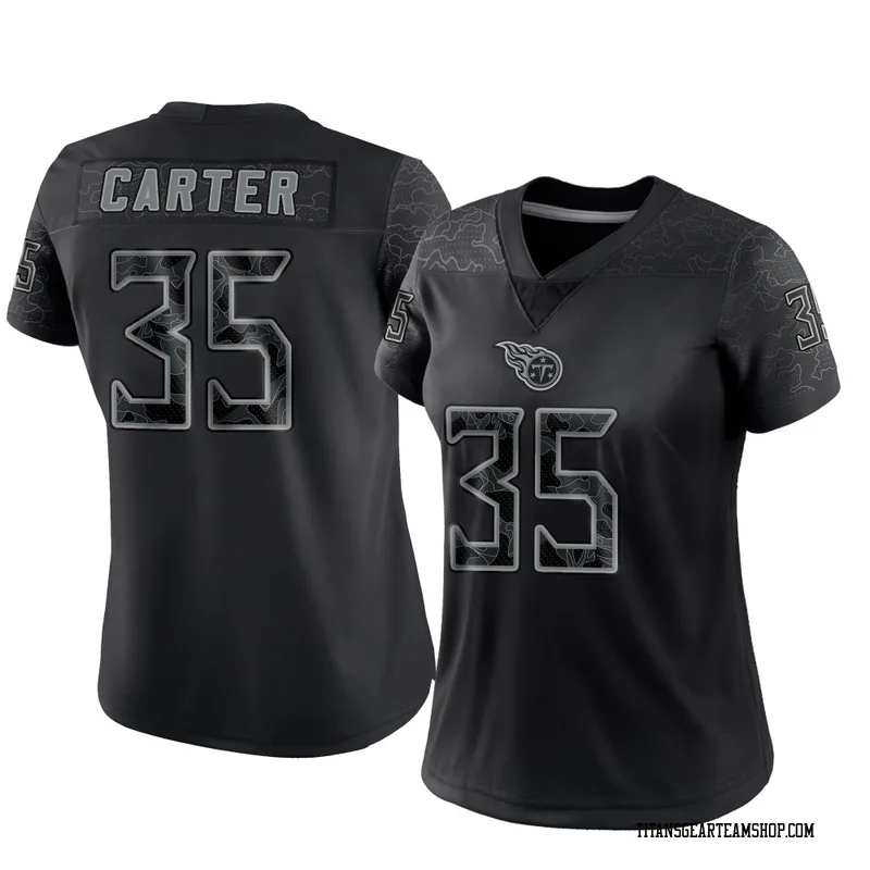 Women's Michael Carter Tennessee Titans Nike Limited Reflective Jersey - Black
