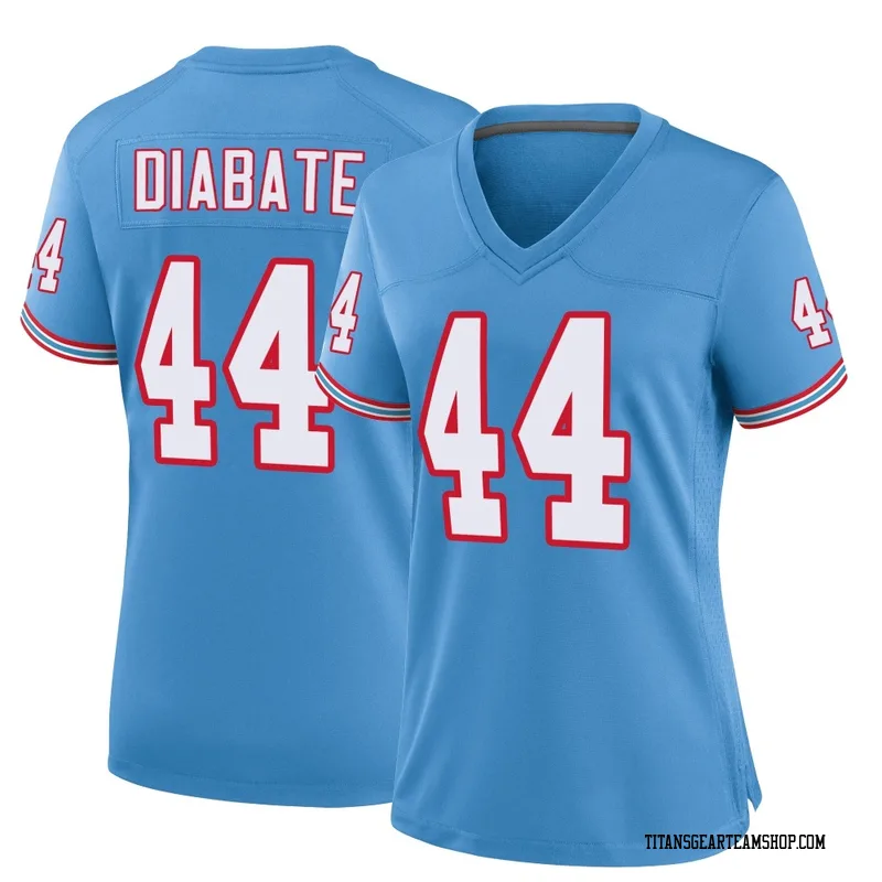 Women's Mohamoud Diabate Tennessee Titans Nike Game Oilers Throwback Alternate Jersey - Light Blue
