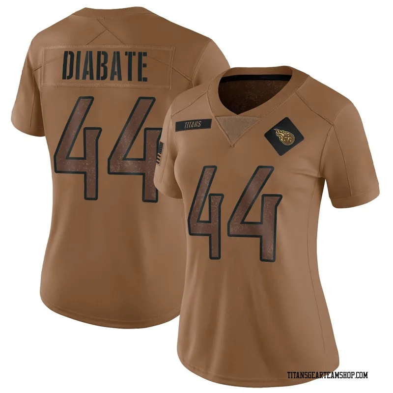 Women's Mohamoud Diabate Tennessee Titans Nike Limited 2023 Salute To Service Jersey - Brown
