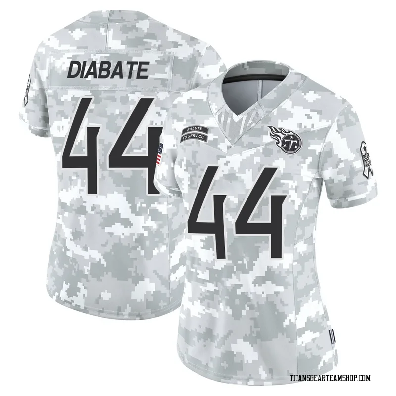 Women's Mohamoud Diabate Tennessee Titans Nike Limited 2024 Salute to Service Jersey - Arctic Camo