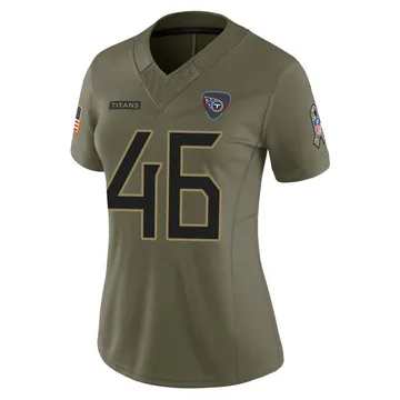 Women's Morgan Cox Tennessee Titans Nike Limited 2025 Salute to Service Jersey - Olive