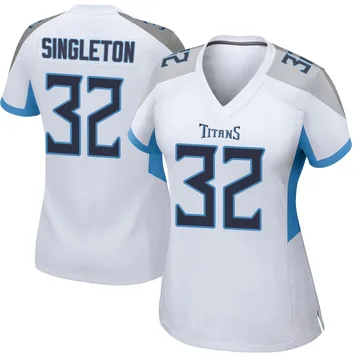 Women's Nicholas Singleton Tennessee Titans Nike Game Jersey - White