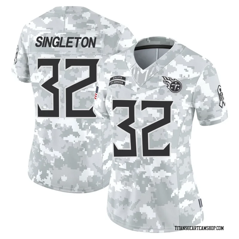 Women's Nicholas Singleton Tennessee Titans Nike Limited 2024 Salute to Service Jersey - Arctic Camo