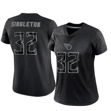 Women's Nicholas Singleton Tennessee Titans Nike Limited Reflective Jersey - Black