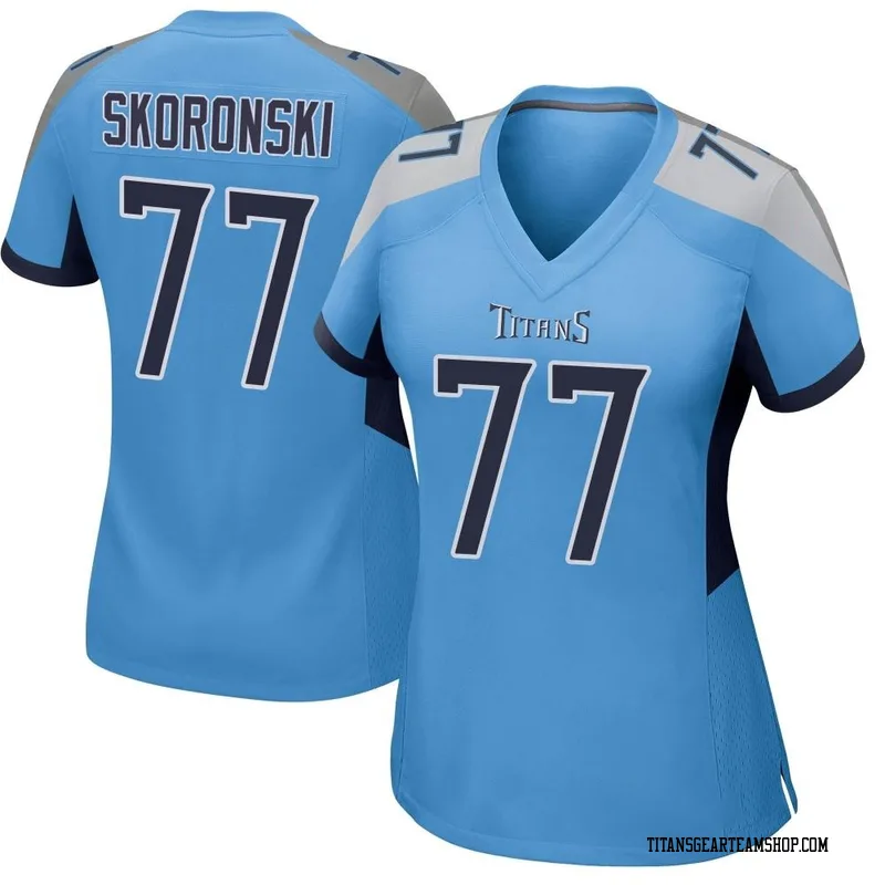 Women's Peter Skoronski Tennessee Titans Nike Game Jersey - Light Blue
