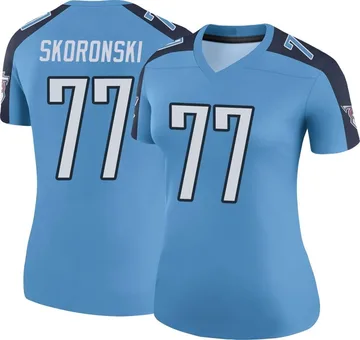 Women's Peter Skoronski Tennessee Titans Nike Legend Color Rush Jersey - Light Blue