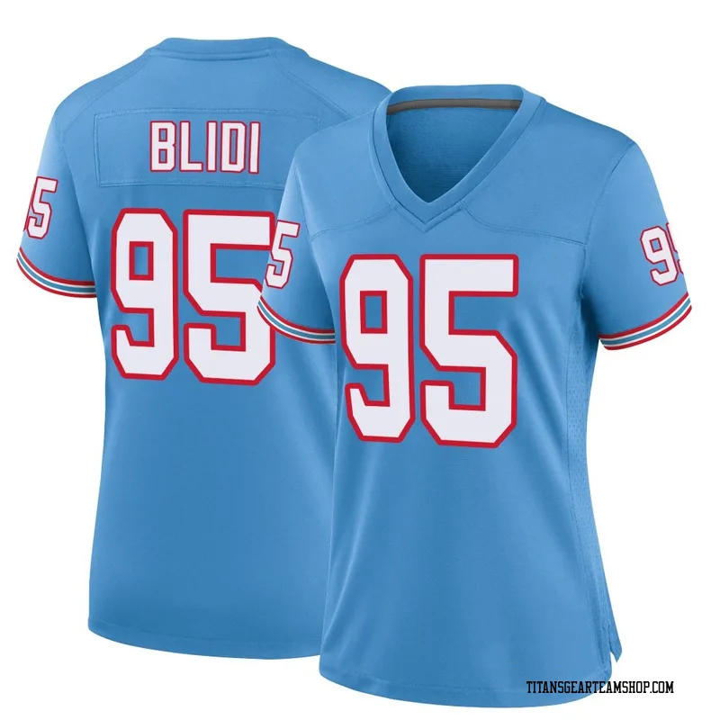 Women's Philip Blidi Tennessee Titans Nike Game Oilers Throwback Alternate Jersey - Light Blue