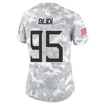 Women's Philip Blidi Tennessee Titans Nike Limited 2024 Salute to Service Jersey - Arctic Camo