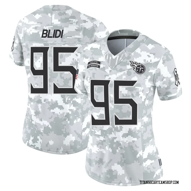 Women's Philip Blidi Tennessee Titans Nike Limited 2024 Salute to Service Jersey - Arctic Camo