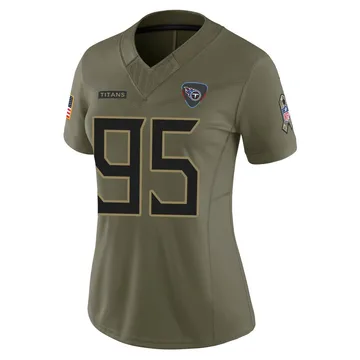 Women's Philip Blidi Tennessee Titans Nike Limited 2025 Salute to Service Jersey - Olive