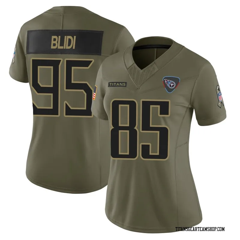 Women's Philip Blidi Tennessee Titans Nike Limited 2025 Salute to Service Jersey - Olive