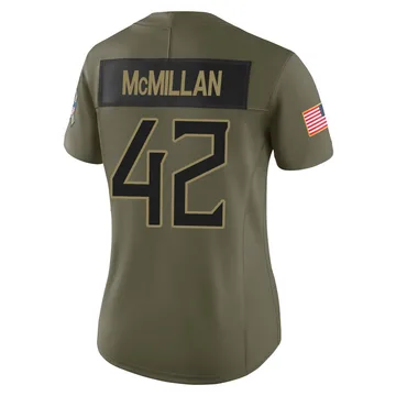 Women's Raekwon McMillan Tennessee Titans Nike Limited 2025 Salute to Service Jersey - Olive