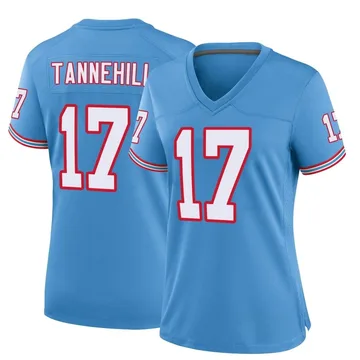 Women's Ryan Tannehill Tennessee Titans Nike Game Oilers Throwback Alternate Jersey - Light Blue