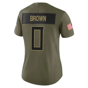 Women's Sean Brown Tennessee Titans Nike Limited 2025 Salute to Service Jersey - Olive