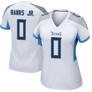 Women's Shad Banks Jr. Tennessee Titans Nike Game Jersey - White
