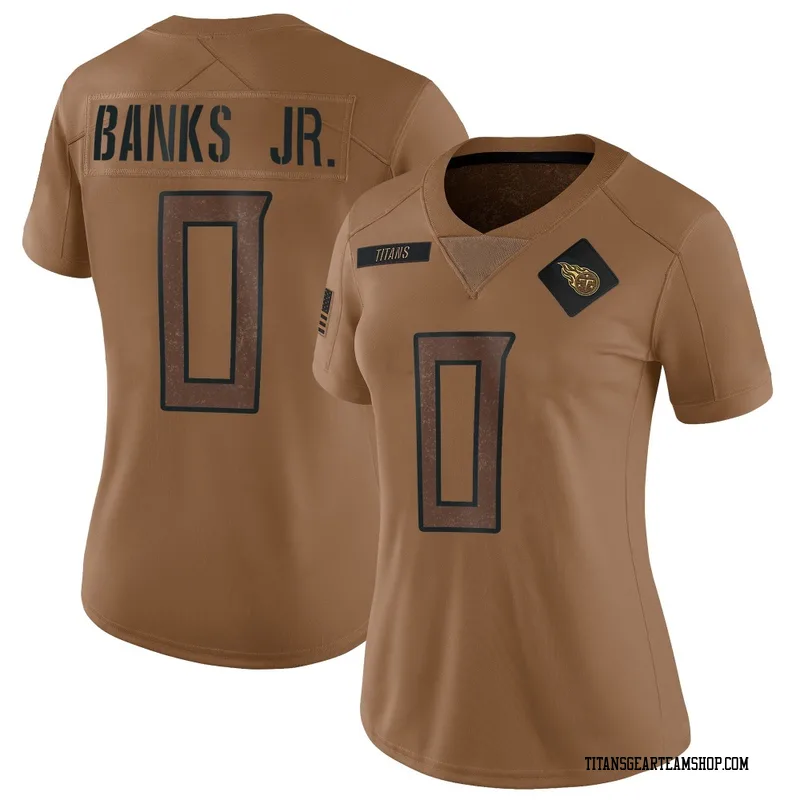 Women's Shad Banks Jr. Tennessee Titans Nike Limited 2023 Salute To Service Jersey - Brown