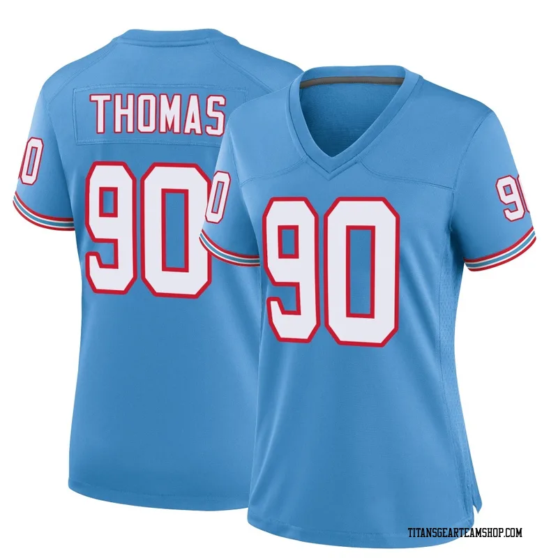 Women's Solomon Thomas Tennessee Titans Nike Game Oilers Throwback Alternate Jersey - Light Blue