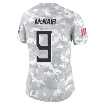 Women's Steve McNair Tennessee Titans Nike Limited 2024 Salute to Service Jersey - Arctic Camo