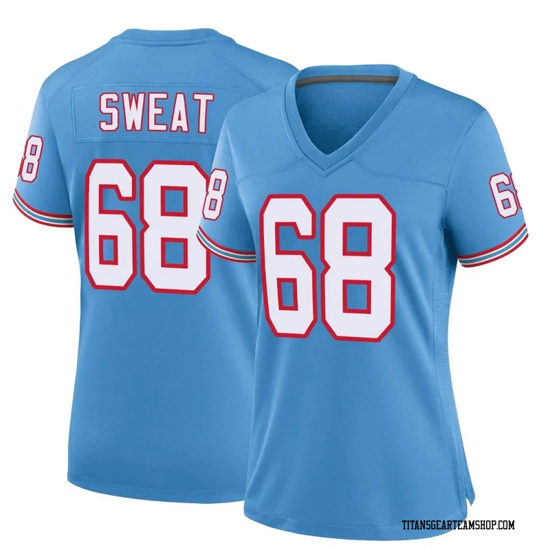 Women's T'Vondre Sweat Tennessee Titans Nike Game Oilers Throwback Alternate Jersey - Light Blue