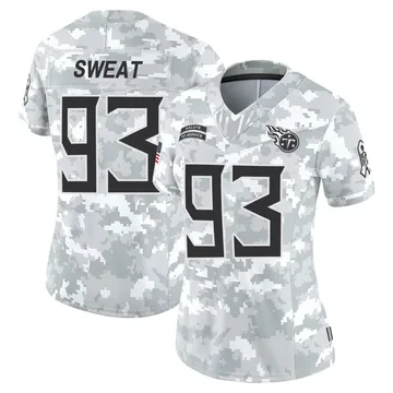 Women's T'Vondre Sweat Tennessee Titans Nike Limited 2024 Salute to Service Jersey - Arctic Camo