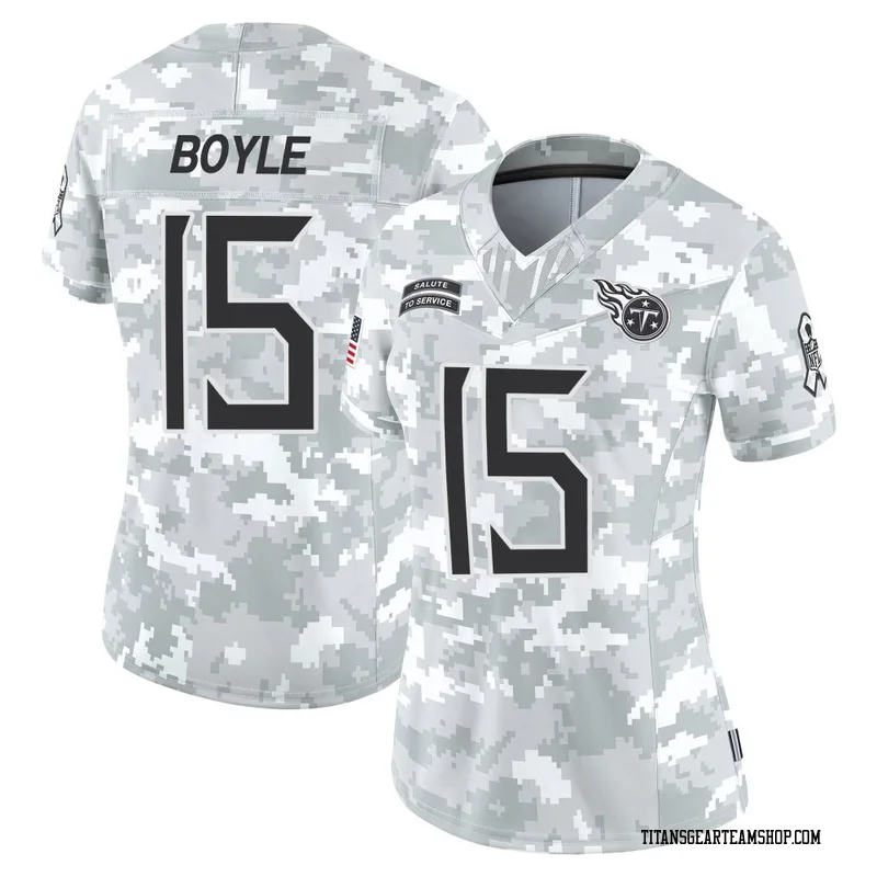 Women's Tim Boyle Tennessee Titans Nike Limited 2024 Salute to Service Jersey - Arctic Camo