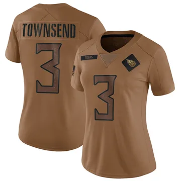 Women's Tommy Townsend Tennessee Titans Nike Limited 2023 Salute To Service Jersey - Brown