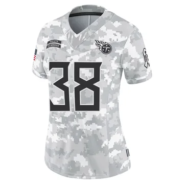 Women's Tony Adams Tennessee Titans Nike Limited 2024 Salute to Service Jersey - Arctic Camo