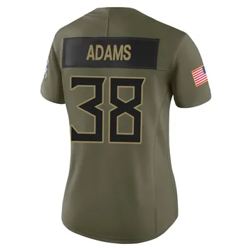Women's Tony Adams Tennessee Titans Nike Limited 2025 Salute to Service Jersey - Olive