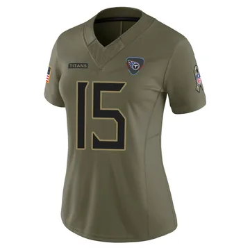 Women's Trevor Siemian Tennessee Titans Nike Limited 2025 Salute to Service Jersey - Olive