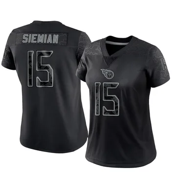 Women's Trevor Siemian Tennessee Titans Nike Limited Reflective Jersey - Black