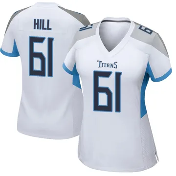 Women's Trey Hill Tennessee Titans Nike Game Jersey - White