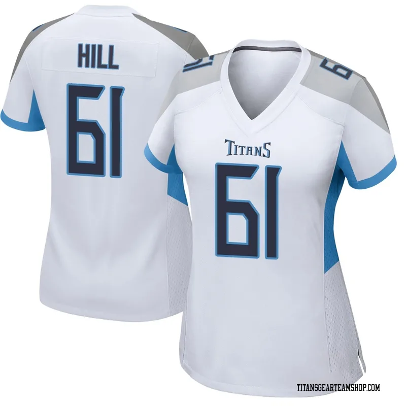 Women's Trey Hill Tennessee Titans Nike Game Jersey - White