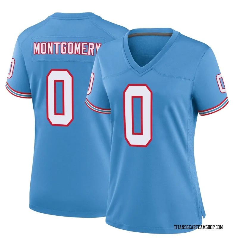 Women's Tyren Montgomery Tennessee Titans Nike Game Oilers Throwback Alternate Jersey - Light Blue