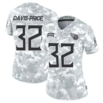 Women's Tyrion Davis-Price Tennessee Titans Nike Limited 2024 Salute to Service Jersey - Arctic Camo
