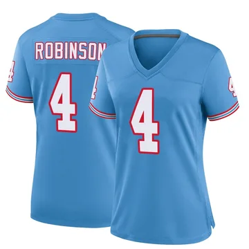 Women's Wan'Dale Robinson Tennessee Titans Nike Game Oilers Throwback Alternate Jersey - Light Blue